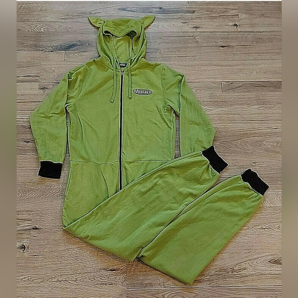 Starwars Yoda Bodysuit Pajamas Costume Onies Sleepwear Green Size Large Unisex - Picture 6 of 12